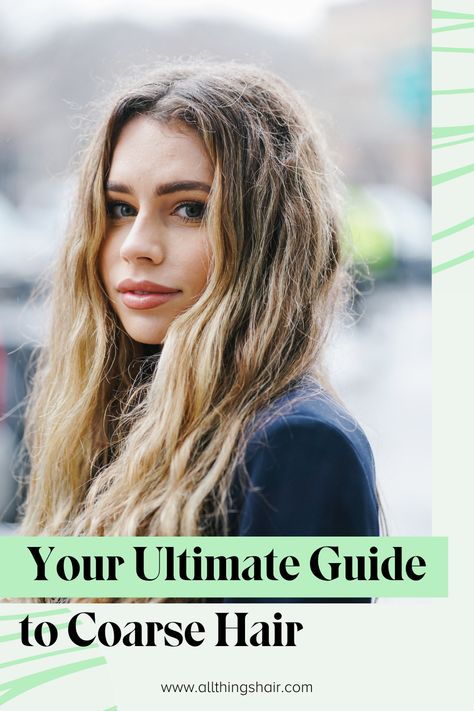 How To Get Dense Hair, Hairstyles For Coarse Thick Hair, Thick Hair Tips How To Manage, Thick Coarse Wavy Hair Products, Dry Coarse Hair Remedies, Coarse Hair Haircuts, How To Style Thick Long Hair, Long Coarse Hair Styles For Women, Thick Coarse Hairstyles Long