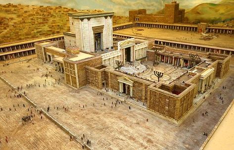 A model of biblical proportions: man spends 30 years creating a model of Herod's Temple - Telegraph Solomon Temple, Solomons Temple, Jewish Temple, Temple Mount, Dome Of The Rock, King Solomon, Yom Kippur, Bible History, Jewish History