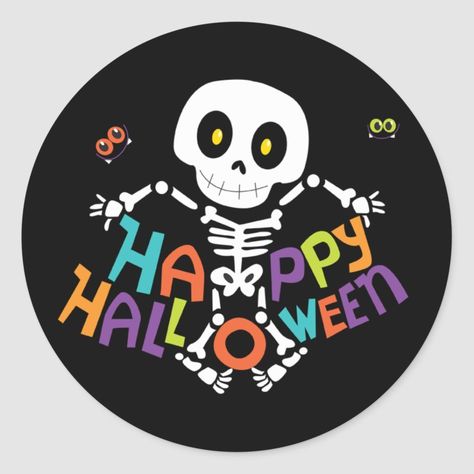 Cute Happy Halloween Skeleton Classic Round Sticker Size: Small, 1½ inch. Gender: unisex. Age Group: adult. #CostumeCoupleAutumn couple looks#HalloweenTogetherHalloween pair looks#AutumnLovebirdsFall matching sweaters#FallCoupleFashionCouples Halloween stickers#CostumePartnerLookSpooky duo tees#AutumnRomanceHalloween duo pins#SpookySeasonCouplesSpooky duo costumes#FallCoupleStyleHalloween duo stickers Imprimibles Halloween, Happy Halloween Pictures, Cute Skeleton, Halloween Sticker, Cute Bat, Halloween Skeleton, Cute Happy, Halloween Pictures, Anime Stickers