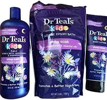 Dr Teal"s KIDS Sleep Bath, Sleep Soak, and Sleep Lotion with Melatonin and Essential OIls Bundle Sleep Lotion, Essential Oils For Sleep, Moisturizing Lotion, Nature Kids, Kids Bath, Amazon Associates, Moisturizing Lotions, Kids Sleep, Body Wash