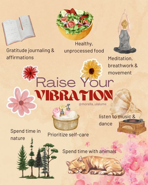 In this blog post we show you different ways to raise your vibration. Raising your frequency is essential for manifestation and using the law of attraction. Good vibes only. Good Vibrations Aesthetic, How To Raise Vibration, Raise Vibrational Frequency, How To Raise Your Vibration, Vibration Raising, Ways To Raise Your Vibration, Raising Your Vibration, Raise Vibration, Healing Magic