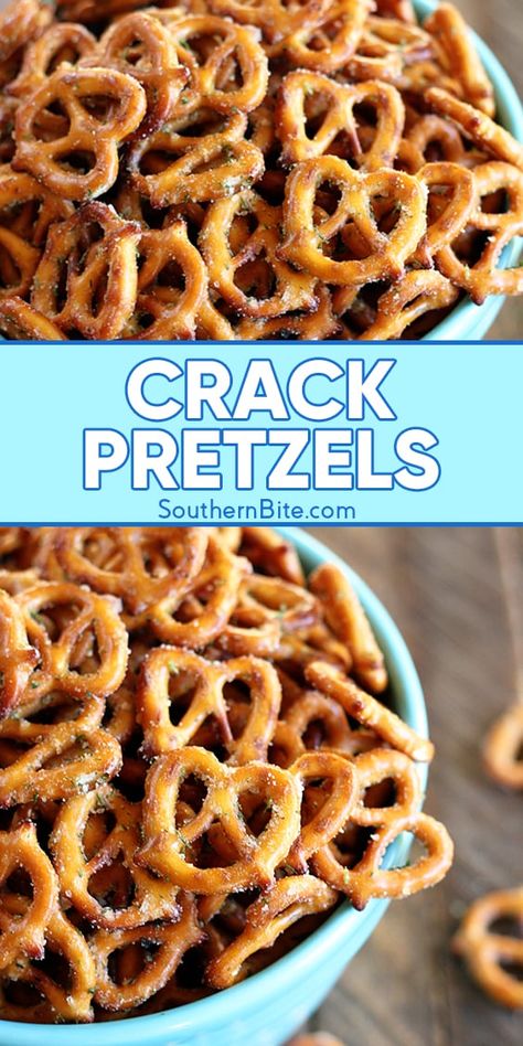 Snacks Videos, Carb Quick, Seasoned Pretzels, Snacks Protein, Snacks Sweet, Pretzel Snacks, Coconut Dessert, Snacks Healthy, Pretzels Recipe