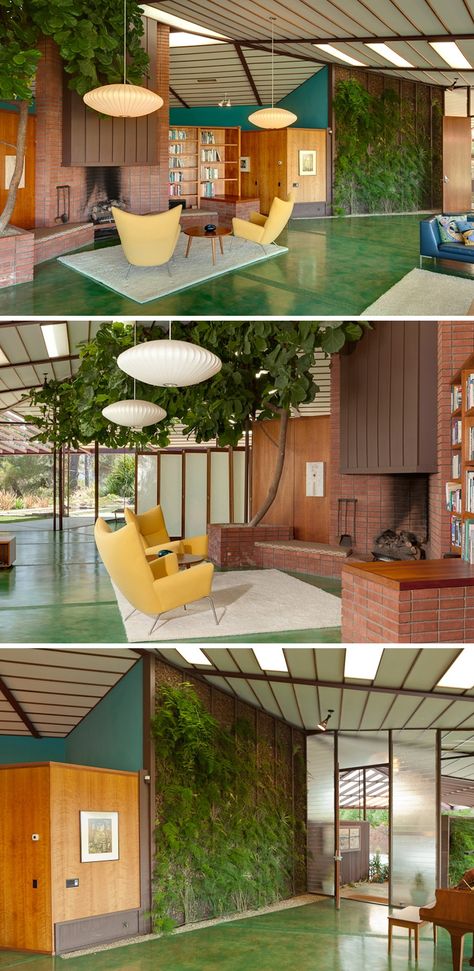 Walker House, Mid Century Furnishings, Midcentury Home, Mid Century Living, Mid Century Architecture, Mid Century Modern Interiors, Casa Container, Retro Interior, Vintage Interiors