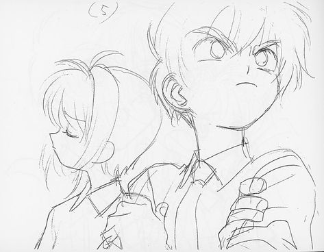 Croquis, Cardcaptor Sakura Sketch, Cardcaptor Sakura Syaoran, Sakura And Syaoran, Cardcaptor Sakura Manga, Anime Frame, Syaoran Li, Sakura Card Captor, Key Frame