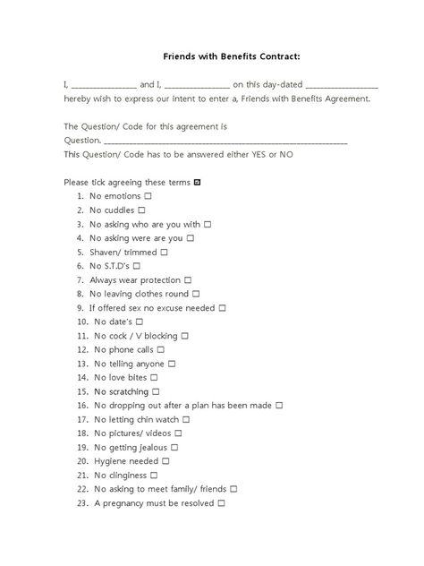 Friends With Benefits Contract Friends With Benefits Contract Template, Sneaky Link Application Form, Friend With Benefits Rules, No Breaking Up Contract, Boyfriend Contract Funny, Friends With Benefits Application Form, Best Friend Contract Printable, Fwb Friends With Benefits Application, Friend With Benefits Format