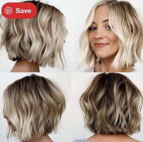 Blonde Hair Goals, Angled Bob Haircuts, Easy Hair Cuts, Ideas For Short Hair, Instagram Grid, Short Layered Haircuts, Hair Color And Cut, Medium Hair Cuts, Styling Ideas