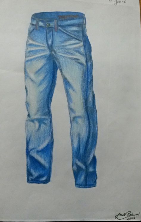 homeworke,(1) time: 2 hours date: autumn, 2013 Jean Jacket And Jeans, Jeans Drawing, Fashion Figure Drawing, Denim Texture, Fashion Illustrations Techniques, Art Outfits, Moda Jeans, Fashion Illustration Sketches, Jeans Fabric