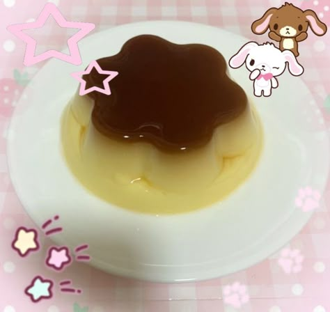 Japanese Pudding, Kawaii Cooking, Cute Snacks, Pink Foods, Kawaii Core, Cute Core, Kawaii Food, Cute Desserts, Flan