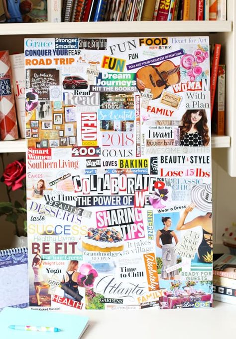 Second Chance To Dream - 9 Inspiring Vision Board Ideas Vision Board Sample, Vision Board Themes, Creative Vision Boards, Online Vision Board, Vision Board Diy, Vision Board Printables, Vision Board Template, Vision Board Ideas, Vision Board Examples