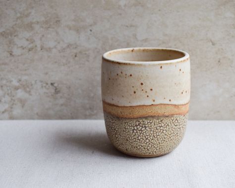 Crackle Tumbler, Tumbler Ceramic, Design Inspired By Nature, Ceramic Mixing Bowls, Rustic Mugs, Rustic Planters, Ceramic Tumbler, White Planters, Crackle Glaze