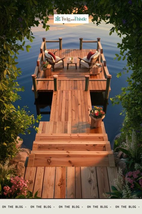 Build your dream dock house by the water. Discover design ideas that combine style and functionality. 🌸✨ #DreamDockHouse #WaterfrontDesign #DIYHome #HomeImprovement #NatureLovers We'd love to hear your perspective. Build A Dock, House By The Water, Diy Dock, Building A Dock, Dock House, Lake Dock, Shed Roof, Humble Abode, Build Your Own