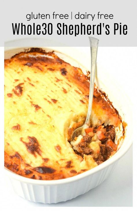 Whole30 Dinner Recipes, Whole 30 Meal Plan, Easy Whole 30 Recipes, Whole30 Dinners, Whole 30 Diet, Shepherds Pie Recipe, Shepherd's Pie, Recipe 30, A Potato