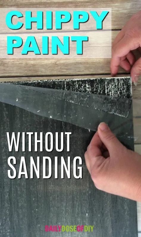 Paint Without Sanding, Chippy Paint Technique, Wood Crafts Furniture, Layer Paint, Crackle Painting, Furniture Painting Techniques, Diy Upcycling, Chippy Paint, Diy Holz