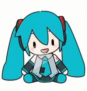 Miku Chibi, Miku Pfp, Miku Hatsune Chibi, Small Doodle, Miku Hatsune Vocaloid, Project Diva, Miku Vocaloid, Miku Hatsune, Cute Anime Chibi