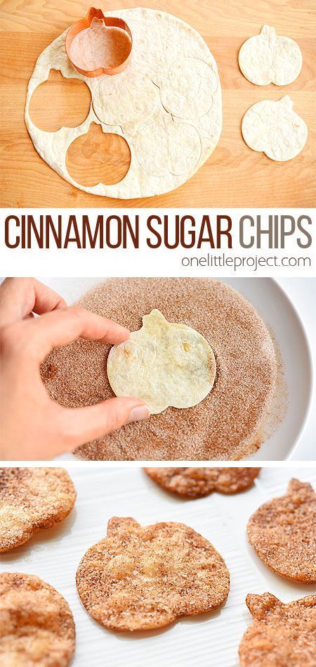 Cinnamon Sugar Chips, Bake Easy, Fall Snacks, Köstliche Desserts, Flour Tortillas, Fall Baking, Easy Pumpkin, Fall Desserts, Kids Snacks