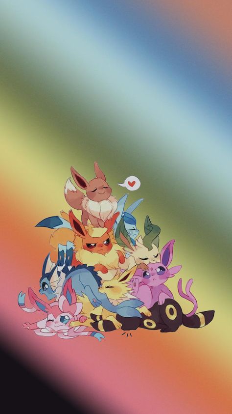 Cute Eeveelutions Wallpaper, Eeveelutions Wallpaper Iphone, Eevee Aesthetic Wallpaper, Eevee Lockscreen, Vaporeon Wallpaper Iphone, Eevee Wallpaper Aesthetic, Eevee Wallpaper Iphone, Eevee Evolutions Wallpaper, Eeveelutions Wallpaper