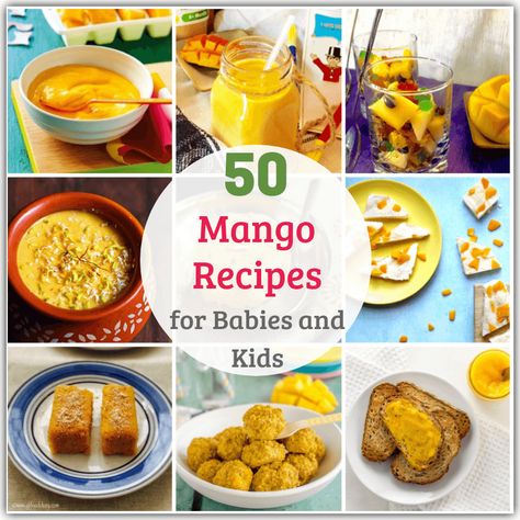 Recipes Using Mango Puree, Baby Mango, Mango Blw Recipe, Flawed Mangoes, 3 Ingredient Mango Sorbet, Mango Popsicle Recipes, Mango Oatmeal, Mango Muffins, Fruit Leather Recipe