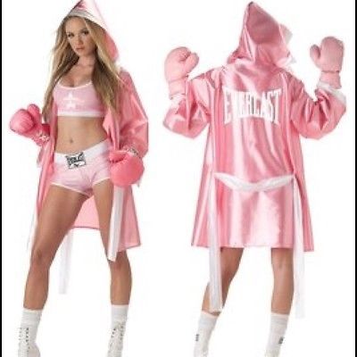 4 Piece PINK EVERLAST SEXY BOXER CHICK WOMENS COSTUME Size Large Women Boxer Costume, Halloween Boxing Costume, Women Boxer Halloween Costume, Pink Boxer Costume, Boxing Halloween Costume Women, Diy Boxer Costume Women, Wrestling Costumes Women, Boxing Costume Women's, Girl Boxer Halloween Costume