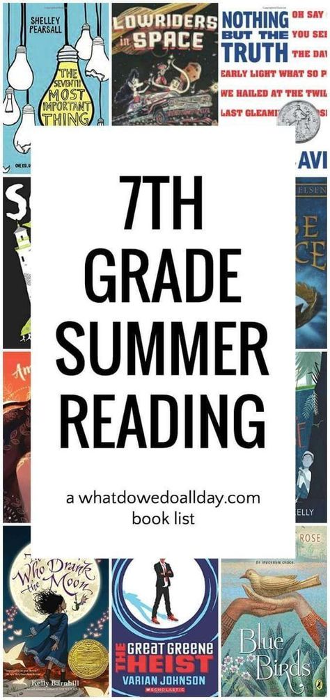 7th Grade Reading List, 7th Grade Boys, 7th Grade Reading, Middle School Books, Homeschool Books, Middle School Reading, Middle Grade Books, Summer Reading Lists, Grade Book