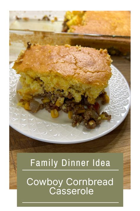 casserole recipes for dinner Cowboy Bread, Cowboy Cornbread Casserole, Potluck Finger Foods, Potluck Party Food, Cowboy Recipes, Cowboy Cornbread, Breakfast Potluck, Cowboy Casserole, Jiffy Cornbread Mix