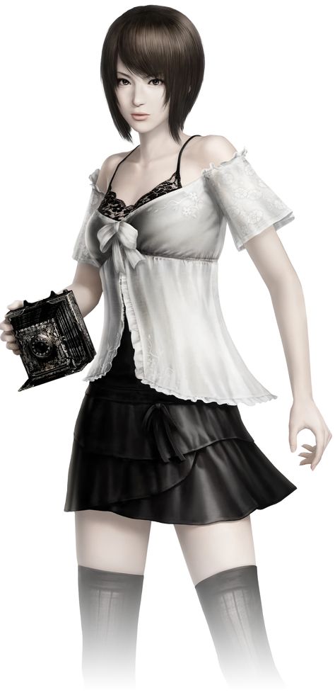 Fatal Frame Misaki, Fatal Frame Characters, Horror Game Female Protagonist Fashion, Spacehey Profile, Fatal Frame Outfit, Horror Female, Tomie Cosplay, Horror Protagonist, Project Zero