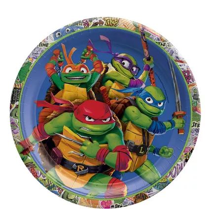 TMNT Paper Lunch Plates, 9in, 8ct - Teenage Mutant Ninja Turtles: Mutant Mayhem Tmnt Mutant Mayhem, Ninja Turtles Mutant Mayhem, Ninja Turtles Birthday, Mutant Ninja Turtles Party, Turtle Birthday Parties, Ninja Turtles Birthday Party, Leonardo Ninja Turtle, Teenage Turtles, Mutant Mayhem