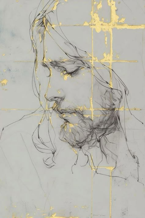 Jesus Sketch, Mother Maria, Jesus Art Drawing, Jesus Drawings, Jesus Artwork, Pictures Of Christ, Jesus Christ Artwork, Art Templates, Jesus Christ Art