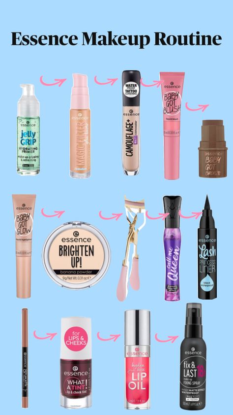 Essence Make Up, Essence Makeup, Makeup Order, Fixing Spray, Simple Makeup Tips, Makeup Help, Perfect Skin Care Routine, Makeup Needs, Teen Life Hacks