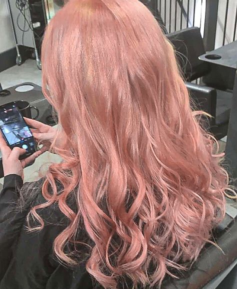 Soft coral pink tone by Lucy 🌸 #coralpink #pinkhair #blondme #haircolourist Pastel, Unique Haircolors, Muted Pink Hair, Peach Color Hair, Pink Coral Hair, Coral Pink Hair, Japanese Hair Color, Coral Hair Color, Soft Pink Hair