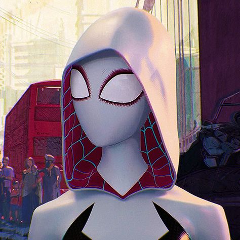 Spider Gwen Icon, White Girl Pfp, Gwen Spiderverse, Spiderman Gwen, Gwen Spiderman, Spiderman Girl, Spider Gang, Spiderman Atsv, Spider Man Stuff