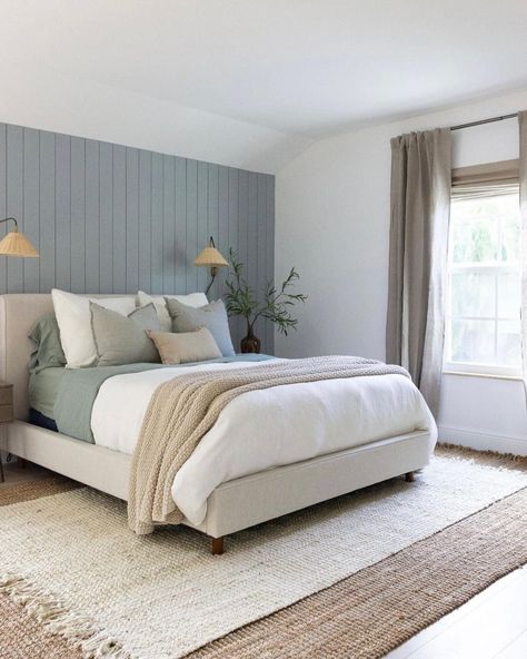 Living Spaces on Instagram: “Let this serene place act as a warm embrace when you need your space. 🤍 📷@bayleedeyondesign Featuring the Dean Sand California King…” Upholstered Panel Bed, Beautiful Bedroom, Master Bedrooms Decor, Main Bedroom, Panel Bed, Bed Styling, Beautiful Bedrooms, Dream Bedroom, California King