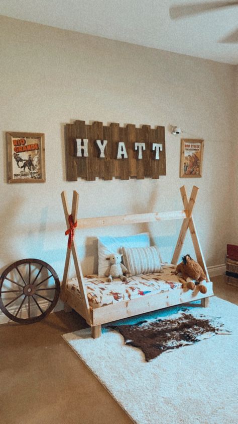 Western Toddler Boy Room, Western Dog Room, Cowgirl Toddler Room, Western Toddler Girl Room, Western Playroom, Cowboy Bedroom Boys, Cowboy Room Boys, Toddler Cowboy Room, Little Boy Cowboy Room