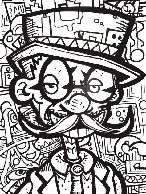 Coloring pages for adults featuring street artist style designs. Perfect for relaxation and stress relief. #adultcoloringpages #streetart . #Murals_Graffiti #Neon_Markers #Graffiti_Tags #Graffiti_Tagging Graffiti Coloring Pages, Free Graffiti Fonts, Graffiti Coloring, Neon Markers, Chicano Lettering, Graffiti Artwork, Graffiti Tagging, Urban Street Art, Graffiti Font