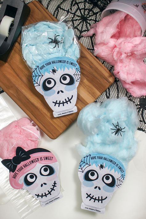 skeleton cotton candy Halloween treat, skeleton, cotton candy, cotton candy hair, cotton candy treat bag, Just Add Confetti, skeleton treat bag tag, treat bag, gift tag, printable, Etsy shop, pink hair, blue hair, pink, blue, hope youe halloween is sweet, spider rings, Halloween party favor, classroom handout, Halloween gift, Halloween treat Cotton Candy Halloween, Halloween Handout, Halloween Party Bags, Cute Halloween Treats, Fun Halloween Party Games, Classroom Halloween Party, Kids Halloween Party, Halloween Gift Bags, Cotton Candy Hair