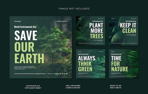 Environment Pubmat, Campaign Social Media, Real Estate Marketing Design, Social Media Post Template, Psd Background, Environment Day, World Environment Day, Social Media Campaign, Social Media Advertising