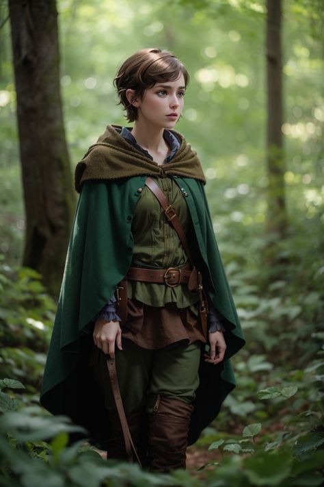 Dungeons And Dragons Costumes, Dnd Ranger Outfit, Dungeons And Dragons Outfits, Ranger Cosplay, Bard Outfit Female, Ranger Character Design, Bard Costume, Renfaire Outfit Green, Female Bard