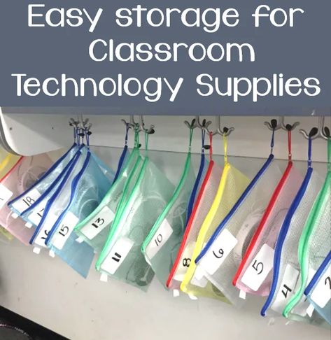 10 Ways to Use Storage Envelopes in the Classroom | Nyla's Crafty Teaching Store Headphones In Classroom, Headphone Storage Classroom Student, Classroom Closet Organization Teachers, How To Store Water Bottles In Classroom, Classroom Headphone Storage Kindergarten, Headphone Classroom Storage, Headphones Organization Classroom, Organize Classroom Supplies, How To Store Headphones In A Classroom