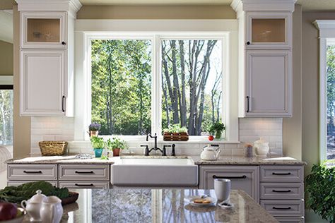 Casement Windows Kitchen, Large Kitchen Window Over Sink, Kitchen Sink With Window, Large Kitchen Window, Kitchen Garden Window, Whole House Ventilation, Window Over Sink, Kitchen Bay Window, Kitchen Sink Window