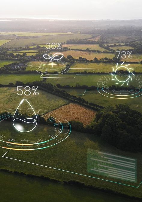 Smart Agriculture, Technology In Agriculture, Smart Farming, Agriculture Design, Smart Farm, Real Estate Marketing Design, Internet Of Things, Creative Poster Design, Design Visual