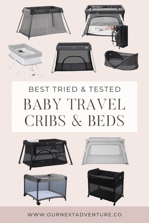 Travel Crib Bedding, Best Pack N Play, Best Pack And Play, Baby Packing List Travel, Baby Packing List, Baby Travel Bed, Traveling With A Baby, Travel Bassinet, Flying With Kids