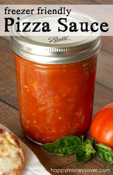 You've got to try this Simple Pizza Sauce Recipe...you will never want to go back to store bought again! Healthy, delicious, frugal and so easy to make! | happymoneysaver.com Freezer Pizza, Healthy Pizza Sauce, Pickle Appetizers, Simple Pizza, Pizza Lasagna, Pizza Roll, Pizza Sauce Recipe, Pizza Sauce Homemade, Homemade Pickles