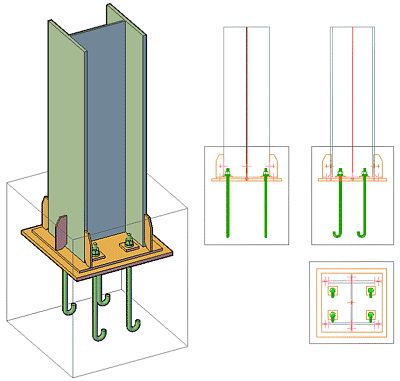 What are the available calculated steel connections from Advance Design Steel Connections? - Graitec Tekla Structures, Asma Kat, Metal Building Designs, Roof Truss Design, Detail Arsitektur, Steel Building Homes, Steel Architecture, Framing Construction, Steel Structure Buildings