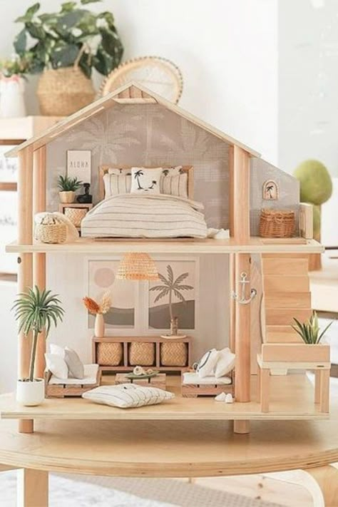 The $39 Kmart doll house toy hack your kids will love | Better Homes and Gardens Living By The Beach, Kmart Australia, Ikea Dollhouse, Modern Dolls House, Easy Diy Hacks, Doll House Plans, Diy Hack, Toy House, Surf Shack