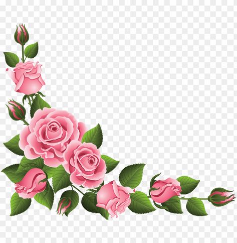 Rose Corner Border, Flower Corner Border Design, Rose Border Design, Flower Corner Border, Flower Bokeh, Rose Flower Png, Beautiful Roses Bouquet, Flower Bouquet Png, Flower Border Clipart