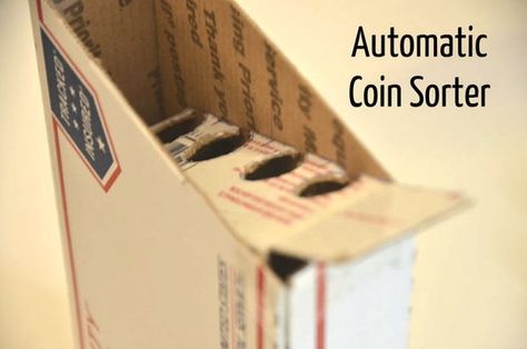 Automatic Coin Sorter Coin Sorting, Coin Sorter, Indoor Crafts, Packaging Tape, Digital Fabrication, The Homestead, Homestead Survival, Coin Purse Wallet, Waste Paper