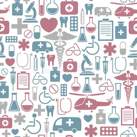 Medical pattern. Seamless background with medical icons #Sponsored , #sponsored, #AD, #pattern, #icons, #medical, #Medical Medical App, Medical Background, Medical Icon, Free To Use Images, Travel Wallpaper, Medical Art, Art Wallpaper Iphone, Seamless Background, Pattern Mixing