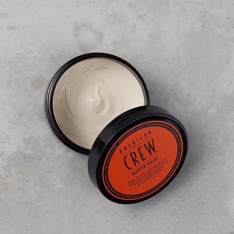 A soft, pliable clay that gives your hair texture, moldability and a sleek matte finish #americancrew Matte Clay 👌🏼🔥 #menshair Beauty And Cosmetics, Clay Hair, Hair Clay, American Crew, Hair Product, Hair Texture, Packaging Design Inspiration, Body Hair, Men's Grooming