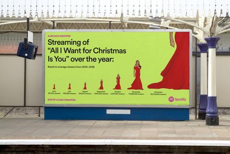 Spotify unwraps the decade's odd listening habits with another billboard campaign | The Drum Spotify Billboards, Spotify Wrapped, Eclipse Of The Heart, Christmas Campaign, Cities In Germany, Christmas Is Over, Media Buying, Best Fan, Outdoor Advertising