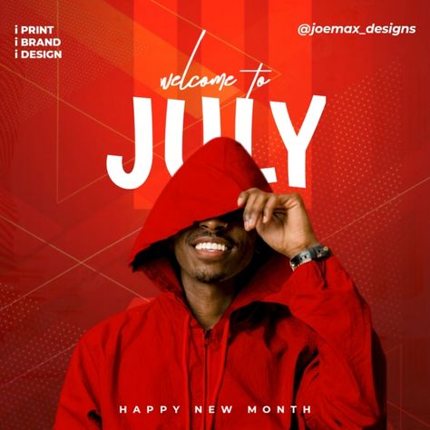 🌟 Happy New Month! 🌟 As we welcome July, let's embrace new beginnings and opportunities! 🎉✨ Let's make this month amazing together! 🚀 #joemaxdesigns #newmonthflyer #july #flyerdesign #flyer Red Flyer Design, Happy New Month Background, New Month Background, Happy New Month Flyer Design, Red Background Design, New Month Flyer Design, New Month Flyer, Welcome July, Happy New Month