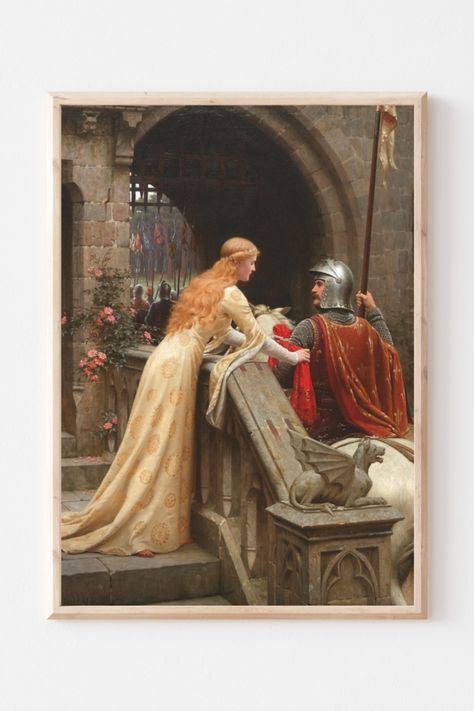 Edmund Leighton, God Speed, Canvas, Art